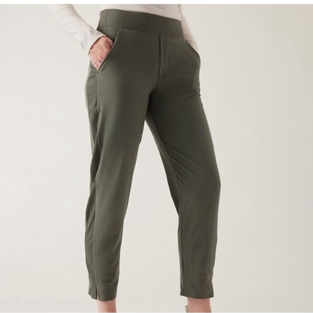 Athleta Olive Green Brooklyn Ankle Pants-10P